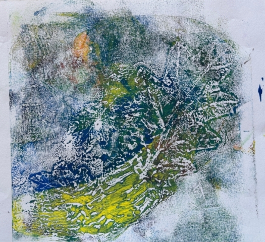 Leaf print, 2025. In collaboration with Rowena. Peninsula