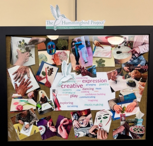 Hummingbird Creative Collage